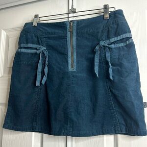 Ateliers Rare Toggery Turquoise Short Mini Skirt Zipper 6/S